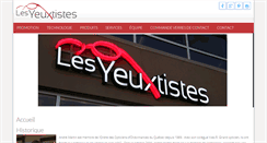 Desktop Screenshot of lesyeuxtistes.com