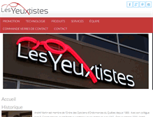 Tablet Screenshot of lesyeuxtistes.com
